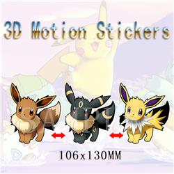 pokemon anime 3d sticker