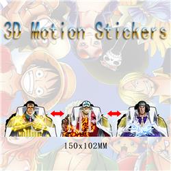 one piece anime 3d sticker