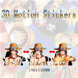 one piece anime 3d sticker