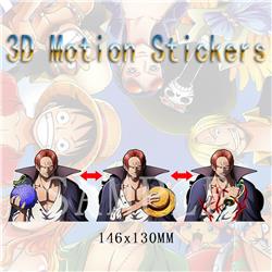 one piece anime 3d sticker