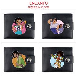 Encanto anime two fold short card bag wallet purse 22.5*13.5cm