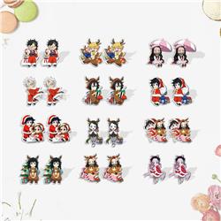 demon slayer kimets  anime Earrings 1-1.5cm