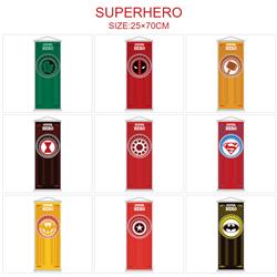 Superhero anime wallscroll 25*70cm price for 5 pcs