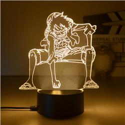One piece anime 7 colours LED light