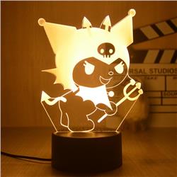 Kuromi anime 7 colours LED light