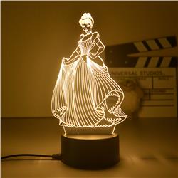 Disney anime 7 colours LED light