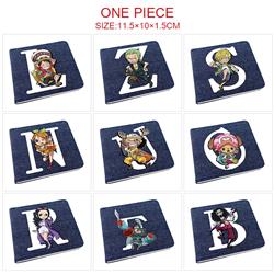 One piece anime wallet 11.5*10*1.5cm