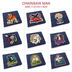 chainsaw man anime wallet 11.5*10*1.5cm