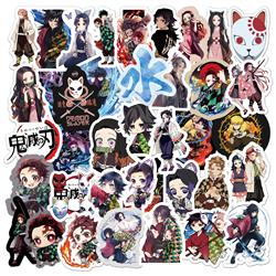 demon slayer kimets anime waterproof stickers (50pcs a set)