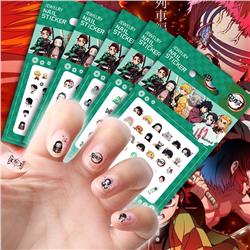demon slayer kimets anime nail sticker