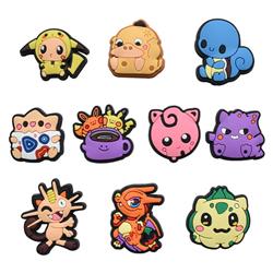 Pokemon anime rubber shoe sticker price for 100pcs