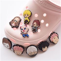 demon slayer kimets anime rubber shoe sticker price for 100pcs