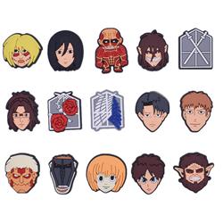 Attack On Titan anime rubber shoe sticker price for 100pcs
