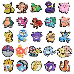 Pokemon anime rubber shoe sticker price for 100pcs