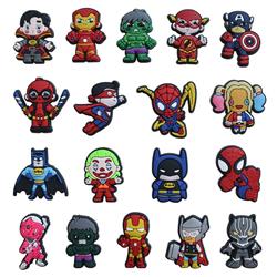 Avengers anime rubber shoe sticker price for 100pcs