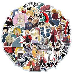 Fullmetal Alchemist anime waterproof stickers (50pcs a set)