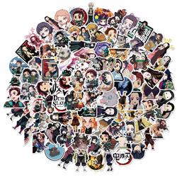 demon slayer kimets anime waterproof stickers (100pcs a set)