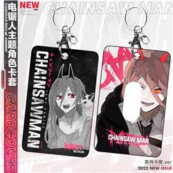 chainsaw man anime ferrule keychain