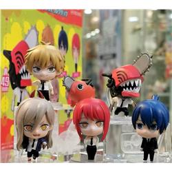 chainsaw man anime figure 10cm 6 pcs a set