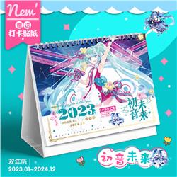 Hatsune Miku anime Desk calendar