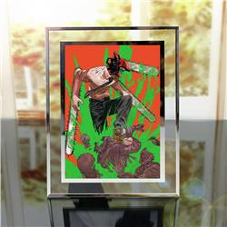chainsaw man anime Crystal photo frame