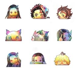 demon slayer kimets anime car sticker