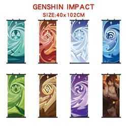 Genshin Impact anime wallscroll 40*102cm