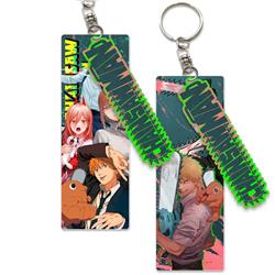 chainsaw man anime keychain