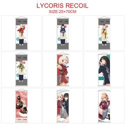 Lycoris Recoil  anime wallscroll 25*70cm price for 5 pcs