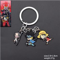 One piece anime keychain