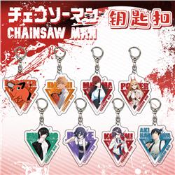 chainsaw man anime keychain