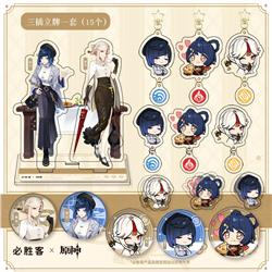 Genshin Impact anime Standing Plates 15cm 15pcs a set