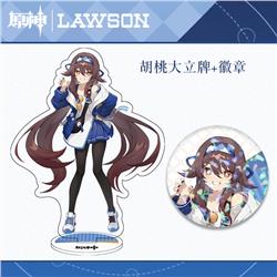 Genshin Impact anime Standing Plates a set