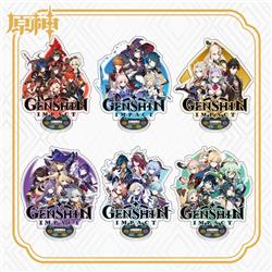 Genshin Impact anime Standing Plates 15cm