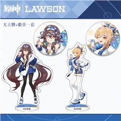 Genshin Impact anime Standing Plates a set