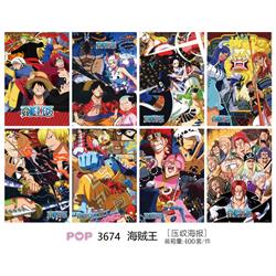 One piece anime poster price for a set of 8 pcs