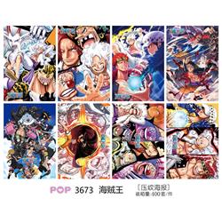 One piece anime poster price for a set of 8 pcs