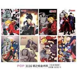 Fullmetal Alchemist anime poster price for a set of 8 pcs