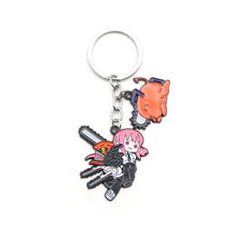 chainsaw man anime keychain