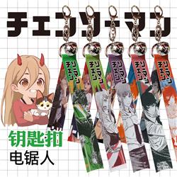 chainsaw man anime keychain