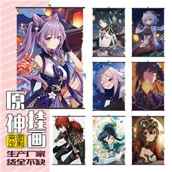 Genshin Impact anime wallscroll 60*90cm &40*60cm