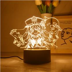 Genshin Impact anime 7 colours LED light