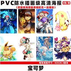Pokemon anime wall poster price for a set of 8 pcs