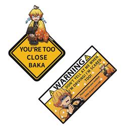 demon slayer kimets anime car sticker