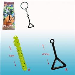 chainsaw man anime keychain