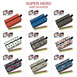 Superhero anime cosmetic bag 19*9*6cm