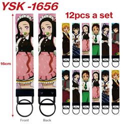 demon slayer kimets anime keychain 12 pcs a set