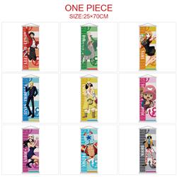 One piece anime wallscroll 25*70cm price for 5 pcs