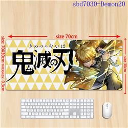 demon slayer kimets anime mouse pad 70*30*0.3cm（lockrand）