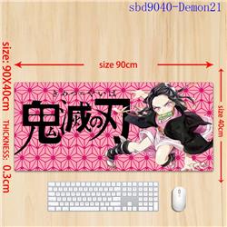 demon slayer kimets anime mouse pad 90*40*0.3cm（lockrand）